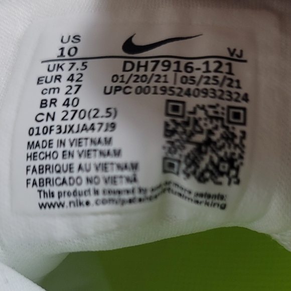 Nike Air Zoom SuperRep 2 X White Pollen Volt DH7916-121 Womens Size 10 New - Picture 2 of 7